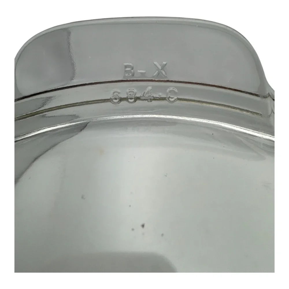 Pyrex Clear Glass Casserole Dish 024-624-B & 684-C EUC